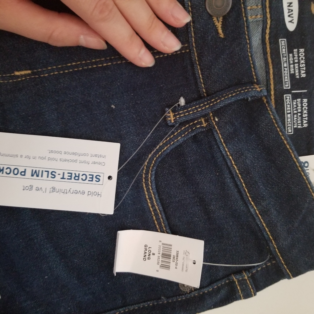 Old Navy size 8 long skinny jeans